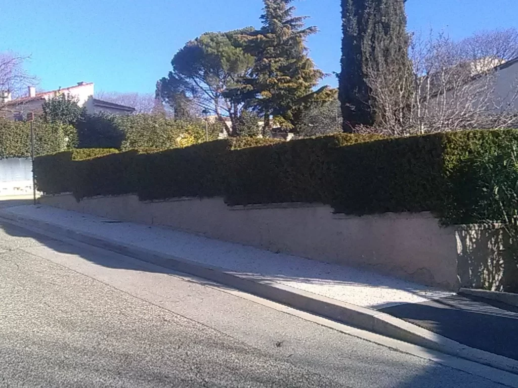 Travaux d entretien d un jardin en pente pour un particulier a Aurons